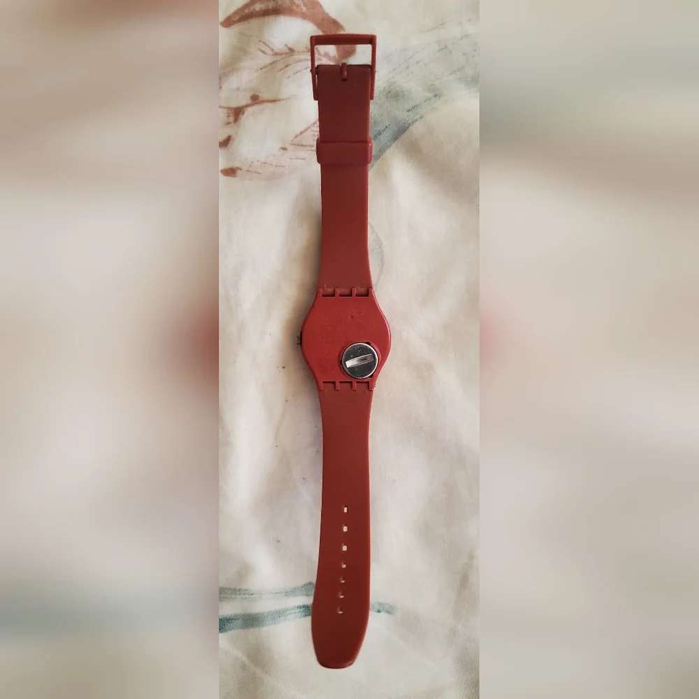 VINTAGE SWATCH WATCH 1983 G-700 RARE PROTOTYPE Brick Color GVC